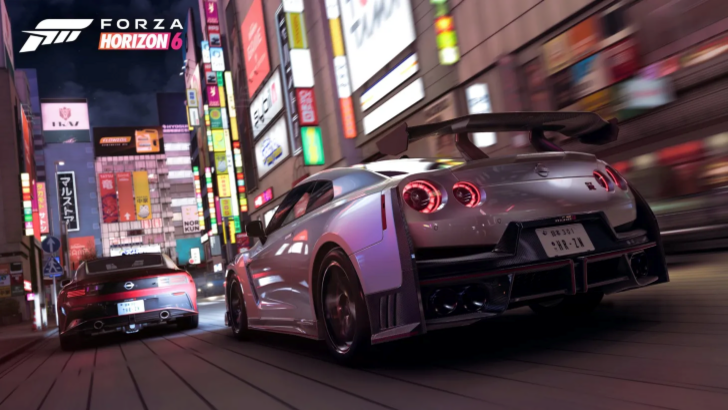 forza horizon 6 driving through japanese streets screenshot
