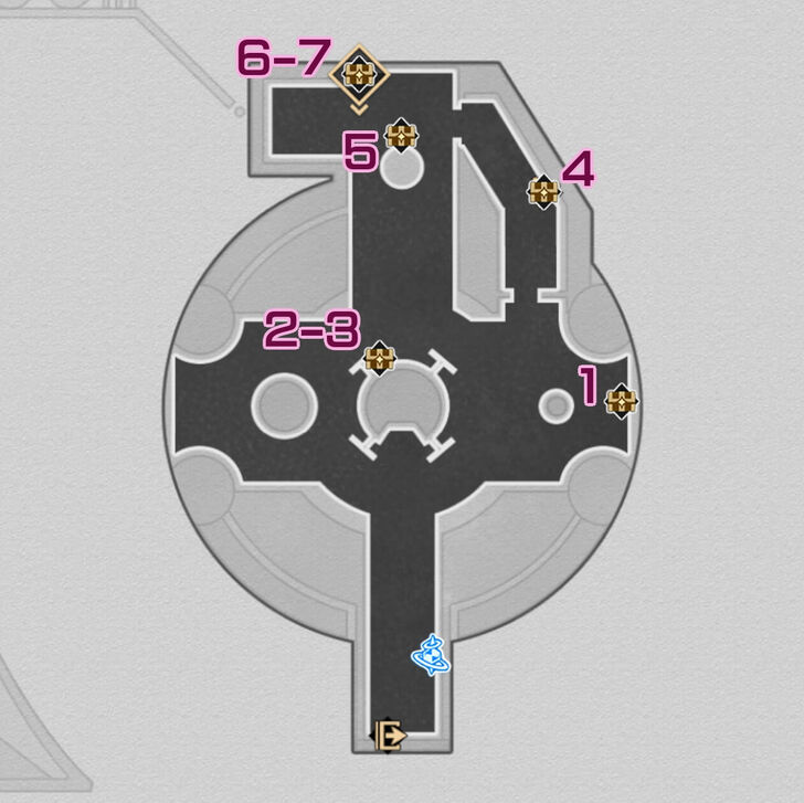 Honkai Star Rail - Seafeld TV Tower F1 Chest Map
