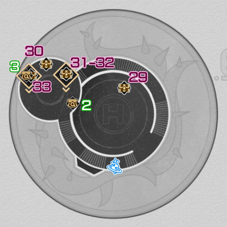 Honkai Star Rail - Seafeld TV Tower F4 Chest Map