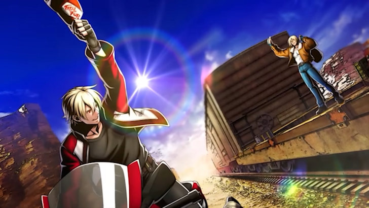 Rock Howard waving to Terry Bogard