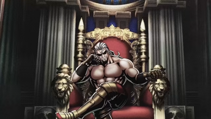 Wolfgang Krauser on a throne