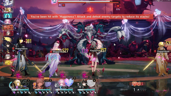 Honkai Star Rail - Hit Enemies To Reduce Happiness Stacks