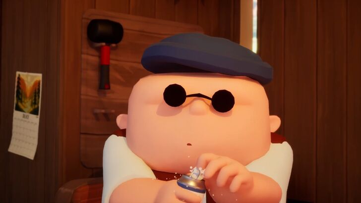 Rv There Yet Player Character Opening A Beer