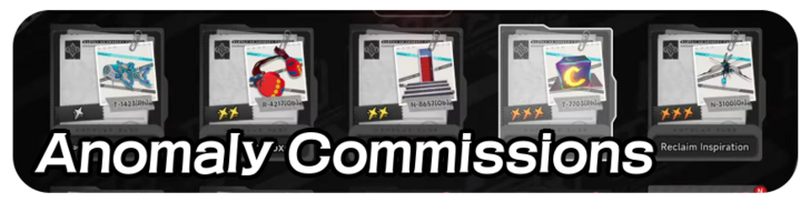 Anomaly Commissions