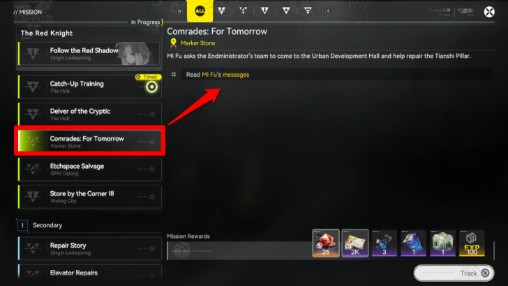 Arknights Endfield - Comrades For Tomorrow in Mission List