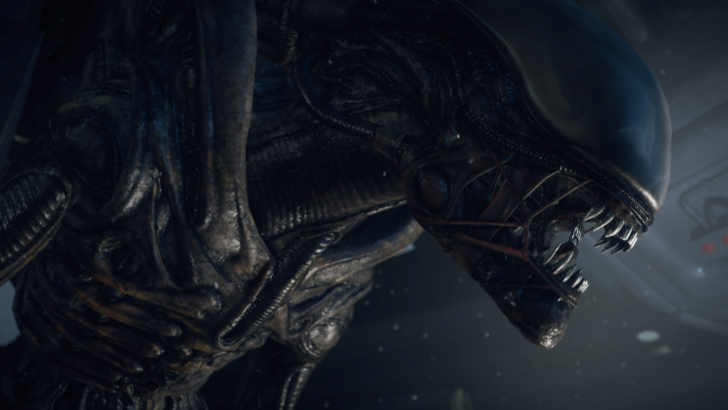 alien isolation xenomorph closeup
