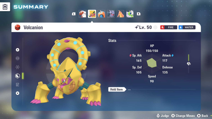 Shiny Volcanion Details
