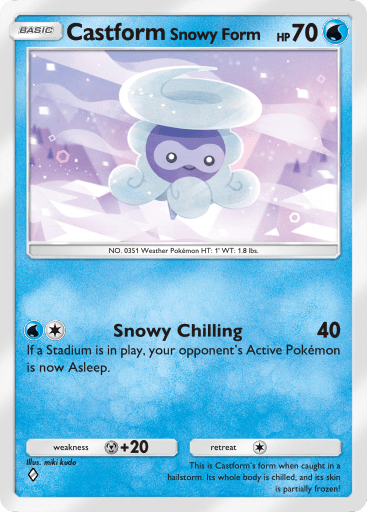 Pokemon TCG Pocket - B3 041 Castform Snowy Form