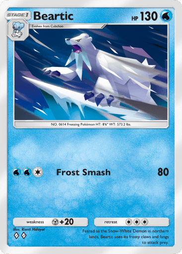 Pokemon TCG Pocket-  Beartic(B3 047)