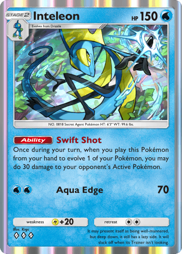 drizzle pokemon card Drizzile (Shiny)