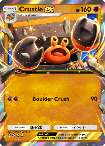 Pokemon TCG Pocket-  Crustle ex(B3 088)