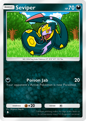 Pokemon TCG Pocket - B3 104 Seviper