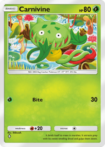 Pokemon TCG Pocket - B3 014 Carnivine