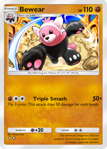 Pokemon TCG Pocket - B3 091 Bewear
