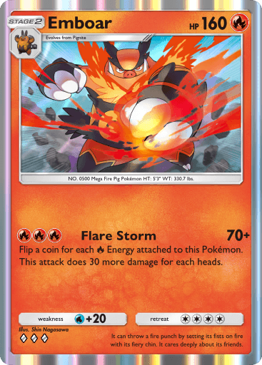 Pokemon TCG Pocket-  Emboar(B3 028)