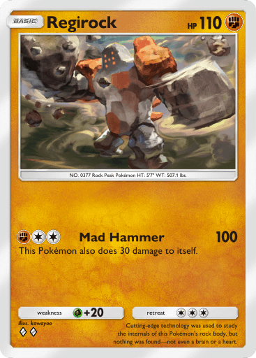Pokemon TCG Pocket - B3 077 Regirock