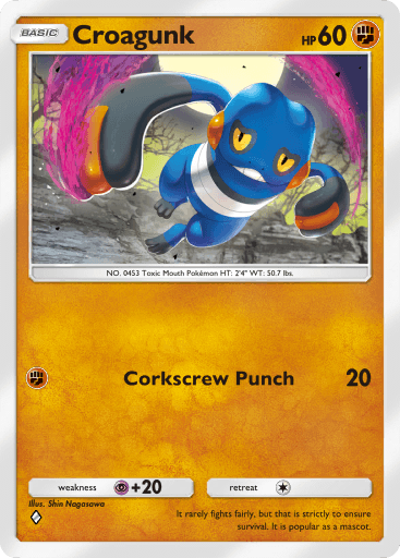 Pokemon TCG Pocket - B3 082 Croagunk