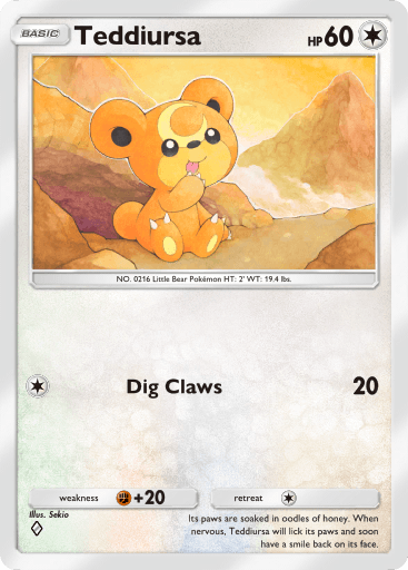 Pokemon TCG Pocket - B3 131 Teddiursa