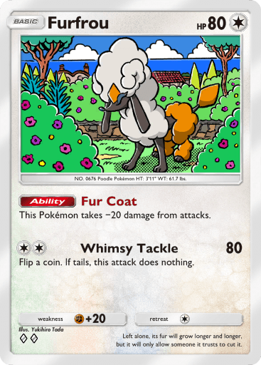 Pokemon TCG Pocket - B3 144 Furfrou
