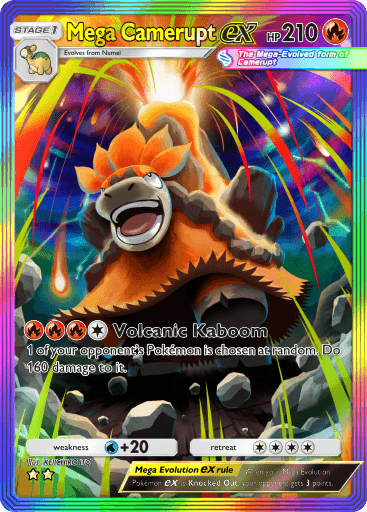Pokemon TCG Pocket - B3 195 Mega Camerupt ex