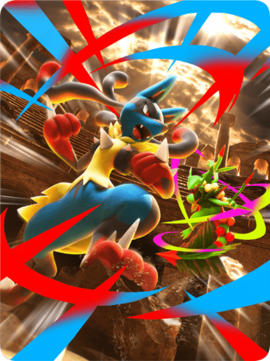 Pulsing Aura: Mega Lucario & Mega Sceptile Cover Binder Cover