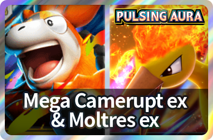 Mega Camerupt ex and Moltres ex Icon