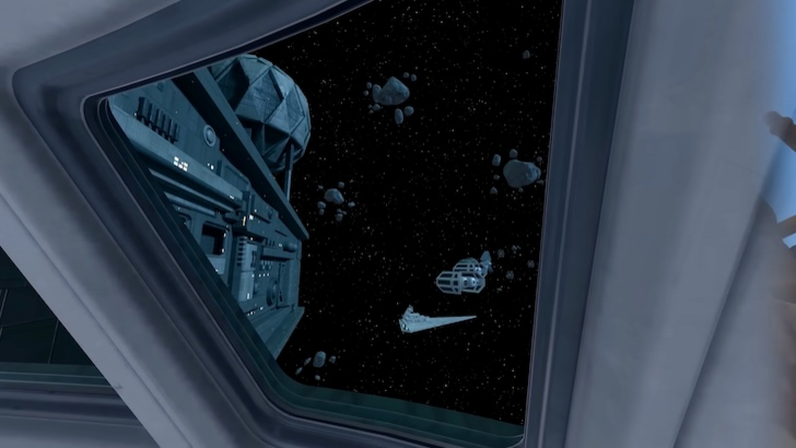 View from a Star Destroyer window