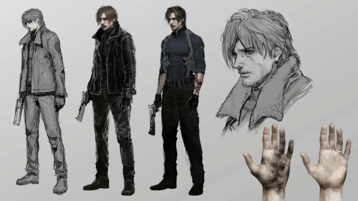re9 leon ring finger concept art
