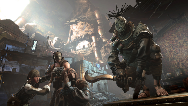 Spiders Masked raiders terrorize civilians in a massive industrial cavern city