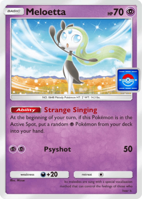Pokemon TCG Pocket - P-B 050 Meloetta