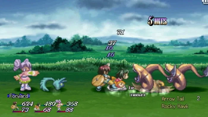 tales of eternia combat screenshot