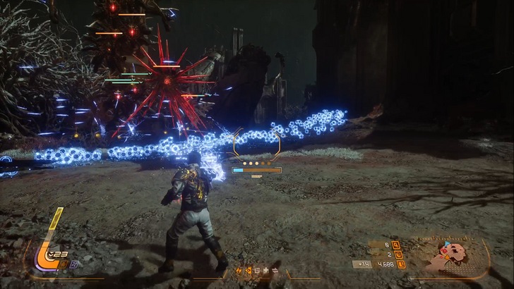 saros bullet trail in blighted marsh