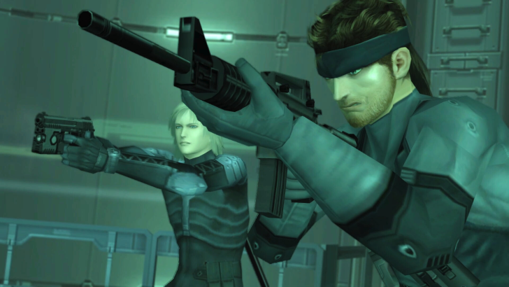 metal gear solid 2 solid snake and raiden