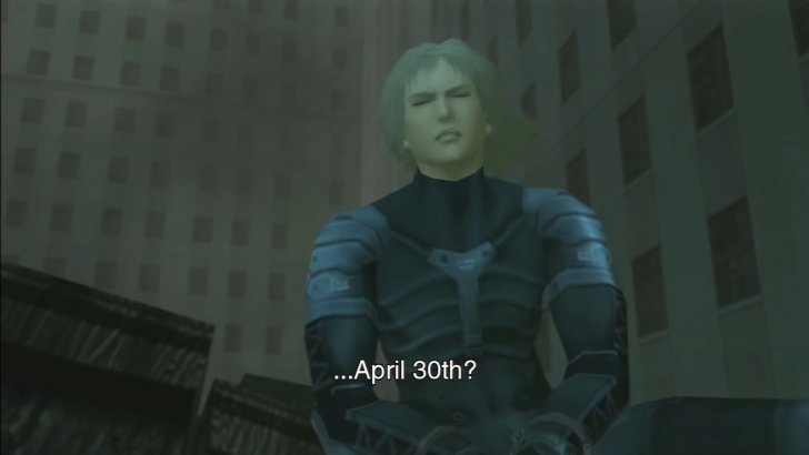 metal gear solid 2 raiden april 30