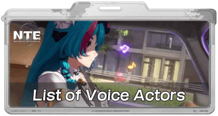 List of Voice Actors