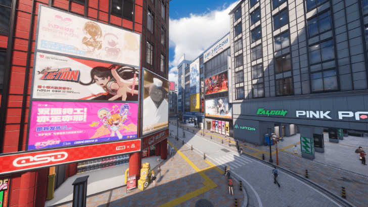 Ricostruzione urbana fedele di Akihabara