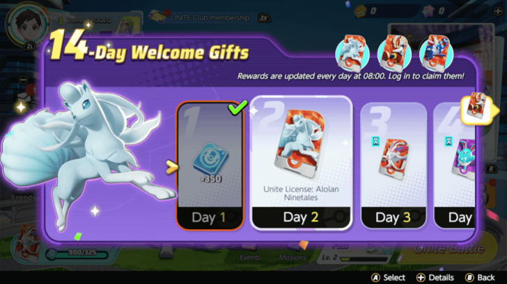 Pokemon UNITE - License Points in Events