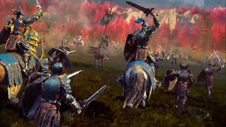 Ihomm armies clashing in an open field