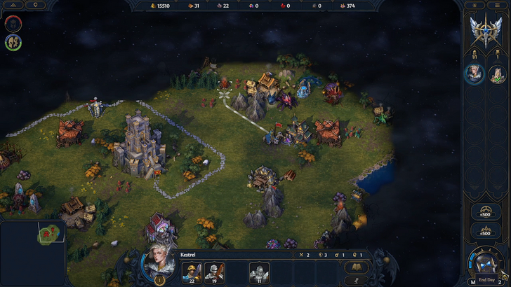 homm oe isometric overworld map