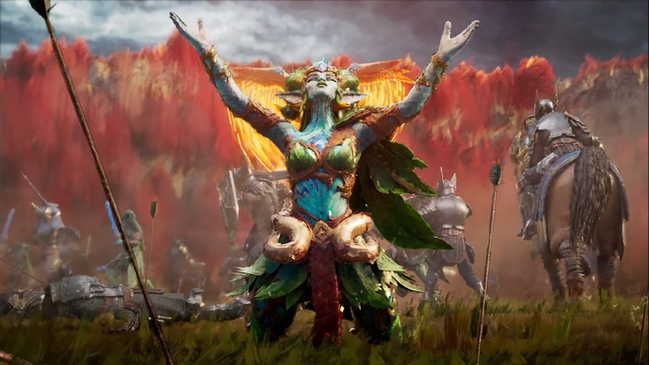 homm oe faun summoning a dragon