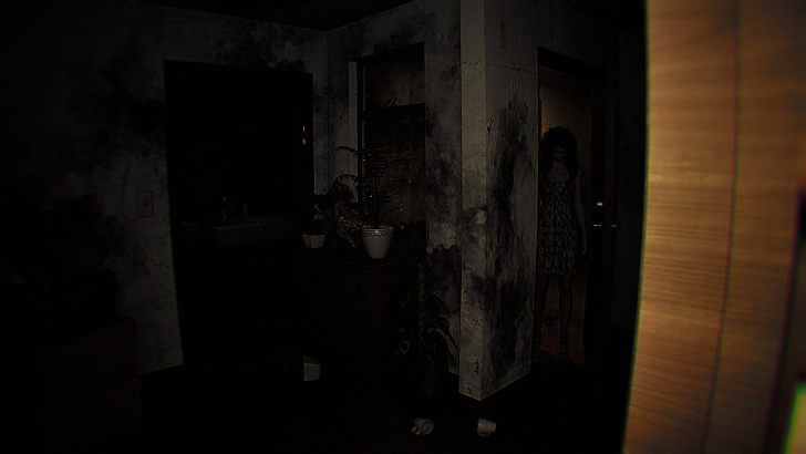 dread neighbor woman in the bathroom