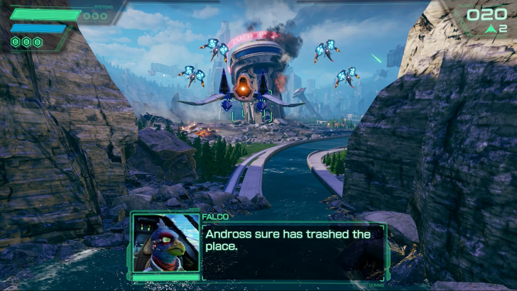 star fox remake flying gameplay