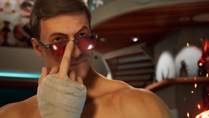 Mortal Kombat Jean-Claude Van Damme using his signature pose