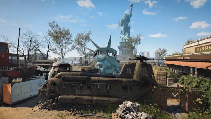 XDefiant map featuring a destroyed Statue of Liberty
