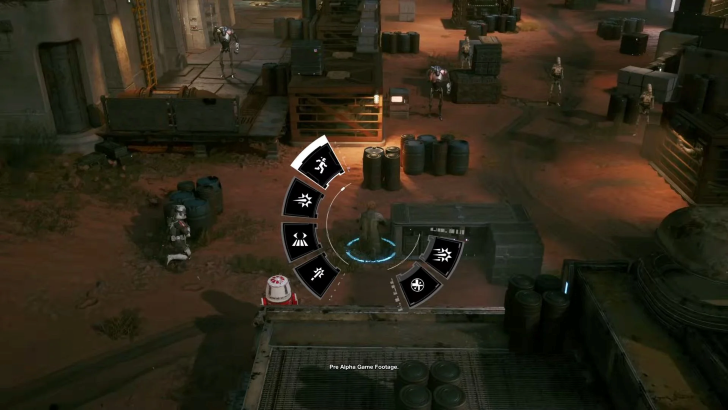 star wars zero company radial menu