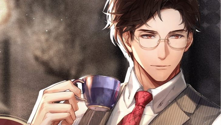 Light and Night Evan holding a teacup