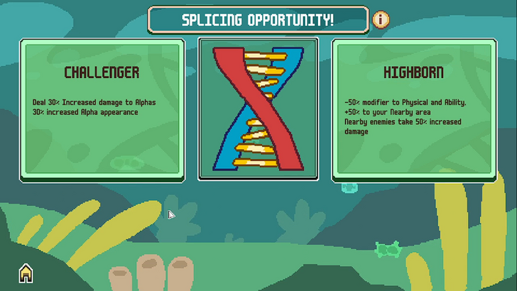 everything is crab splice selection screen