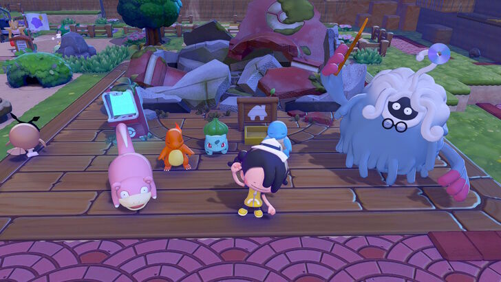 pokemon pokopia screenshot ditto and friends