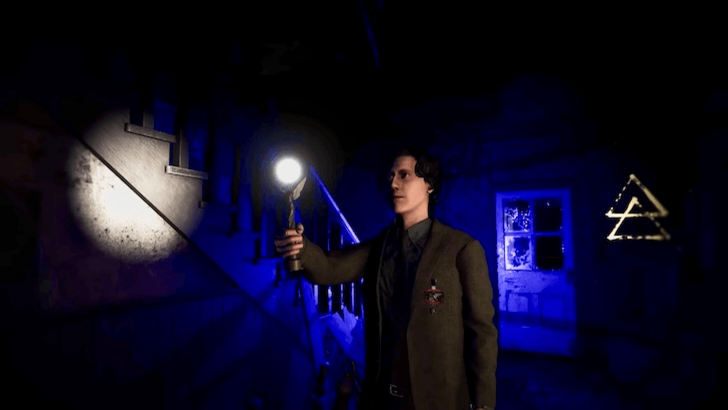 Character skin holding a lamp