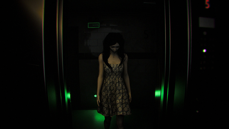 dread neighbor woman elevator